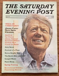 The Saturday Evening Post Magazine Jimmy Carter Born Again Christian April 1977 - Picture 1 of 1