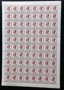 1952 Stamps Australia 6.5d Brown KGV1 Sheet of 80 Excellent Condition. Free Post - Picture 1 of 2