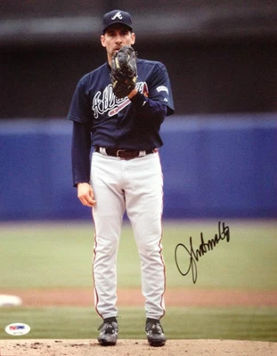 JOHN SMOLTZ SIGNED AUTOGRAPHED 11x14 PHOTO ATLANTA BRAVES PSA/DNA - Image 1 of 3