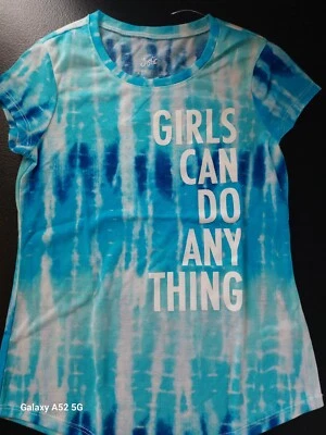 Новая футболка Justice Girls Positive Message размер 8 (15) без ценников - Изображение 1 из 3