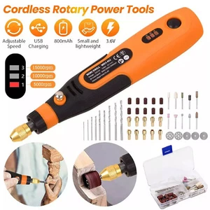 Mini Grinder Rotary Tool Polishing Drill Kit Variable Speed 48pcs Accessories - Picture 1 of 11