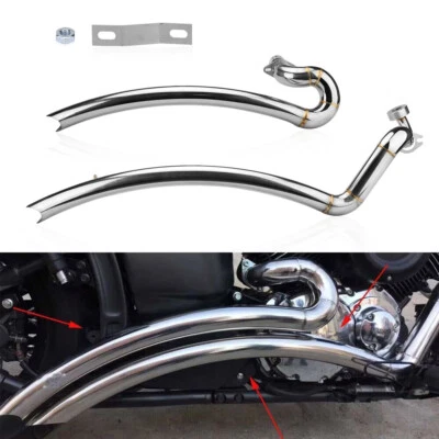 For Yamaha V Star 1100 XVS1100 Shortshots Staggered Exhaust Muffler Pipe System - Изображение 1 из 4