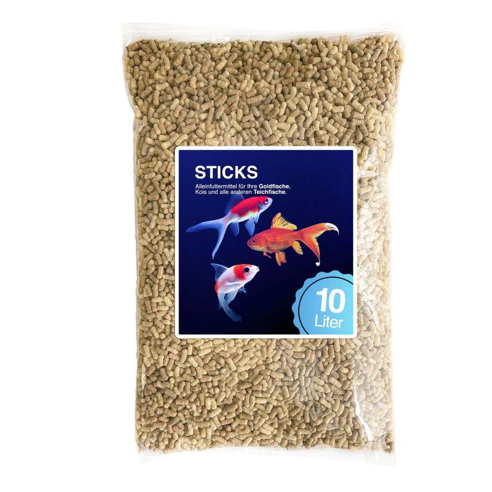 Premium Teichsticks Teichfutter Koi Goldfische Fischfutter 10L  - Bild 1 von 1
