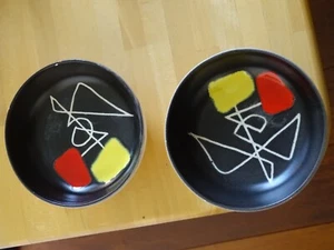 PIERRE RINAUDO A VALLAURIS 2 ANCIENS RAMEQUINS SUR PIEDS TRIPODE - Imagen 1 de 10