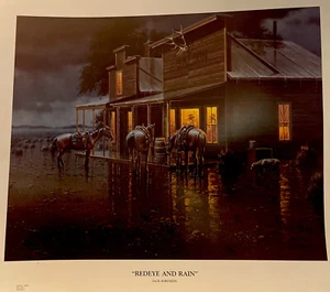 JACK SORENSON “REDEYE AND RAIN” SIGNED AND NUMBERED PRINT - Picture 1 of 4