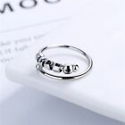 Jewelery Relief Ring Silver Stress Fidget Ring Womens Rings Anxiety Adult Bead