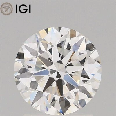 IGI Certificate ROUND Shape 1.60 Carat CVD Lab Grown Diamond G Color VS1 Clarity - Image 1 of 4