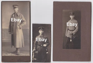 Lote de 3 FOTOS DEL EJÉRCITO ALEMÁN DE LA PRIMERA GUERRA MUNDIAL MILITAR CDV Soldado Uniforme Espada Primera Guerra Mundial Alemania Guerra - Imagen 1 de 11
