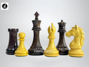 Piezas de Ajedrez Staunton Serie Cremona - 4" King - Doble Peso Palo de Rosa - Imagen 1 de 9