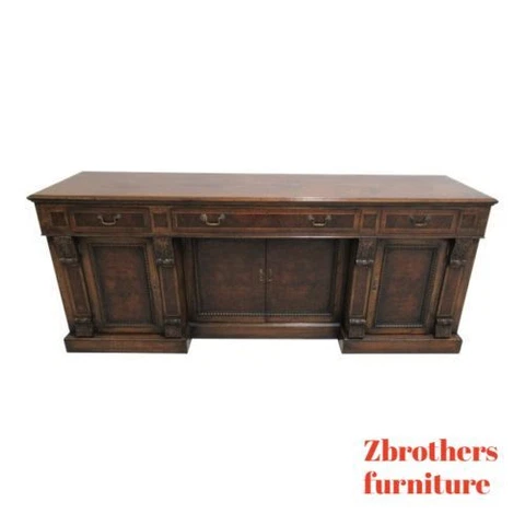 Fremarc Design Oak Carved Server Sideboard Buffet Console British Indies Cover