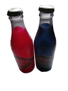 Vintage Coca-Cola Bottle, Coke 75th Anniversary Bottle, Old Empty Red And Blue