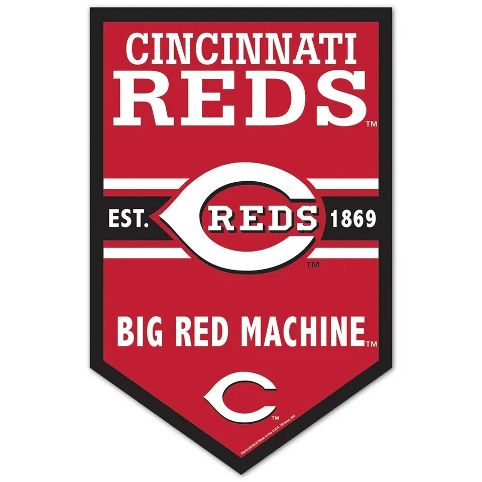CINCINNATI REDS BIG RED MACHINE EST 1869 WOOD SIGN 11"X17'' NEW WINCRAFT 👀 - Image 1 of 1