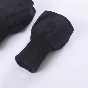 Black Rib Elastic Cuffs Fabric Knit Trims Materials for Sewing Down Coat Decors - Picture 1 of 4