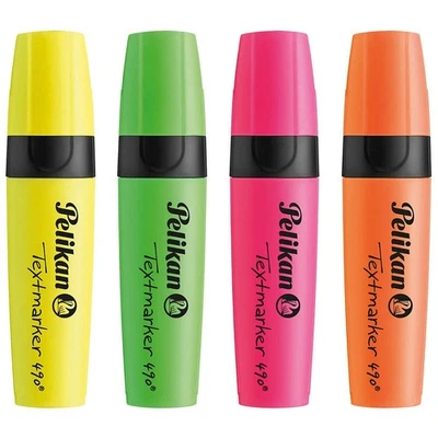 Pelikan 490 Textmarker farbsortiert, 4 St. - Bild 1 von 2