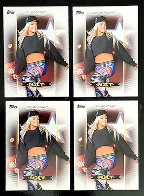 2017 Topps WWE NXT Womens Division LIV MORGAN 4 ROOKIE CARD LOT #R-7 - Image 1 of 4