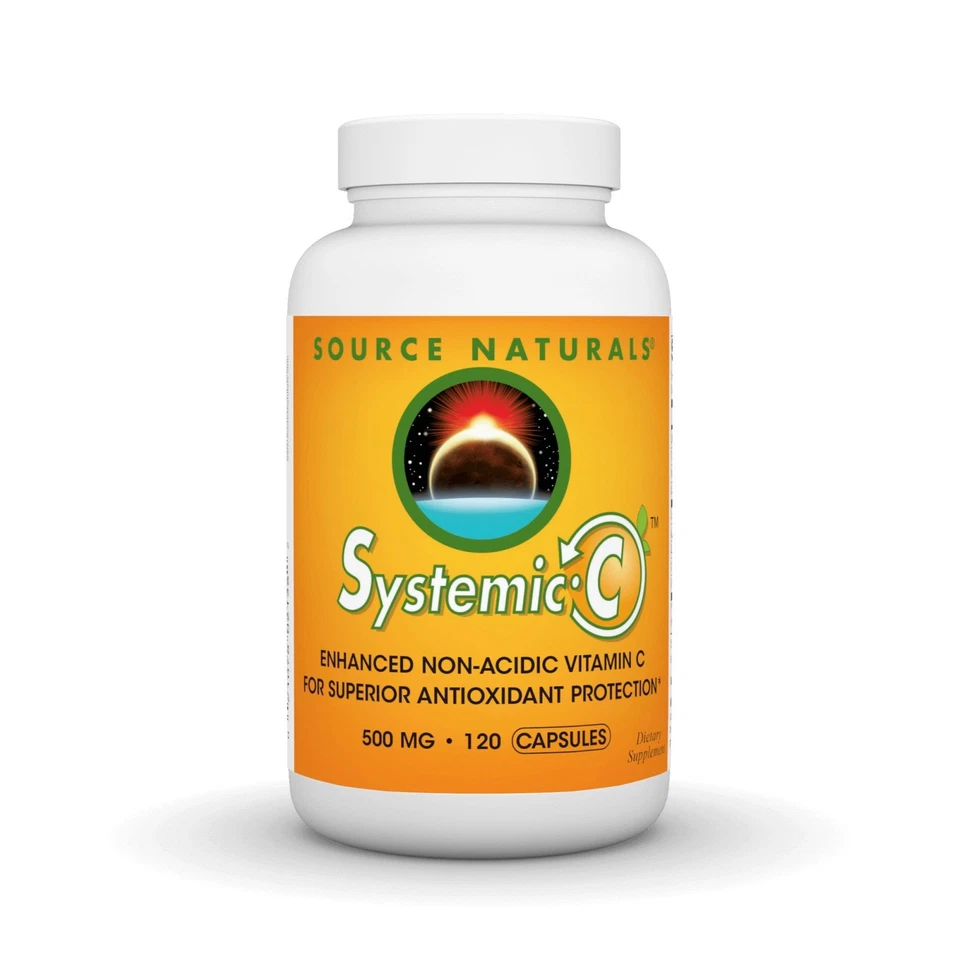 Source Naturals, Inc. Systemic C 500 mg 120 Cápsula Foto 1 de 1
