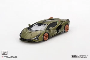 TSM Model TSM430829 1/43 Lamborghini Sian FKP 37 Verde Gea Matt Green 1:43 New - Picture 1 of 8