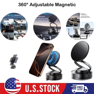 Support téléphone magnétique ultra puissant, matériau ABS, rotatif et pliable à 360° - Photo 1 sur 17