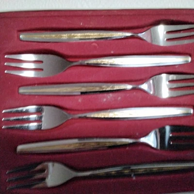 WMF Modell Palma / Capri Gold Cromargan,Kuchengabeln,6 Personen 6 Teile TOP - Bild 1 von 2