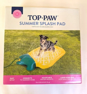 Almohadilla para salpicaduras de verano Top Paw, NUEVA EN CAJA, piña Foto 1 de 2