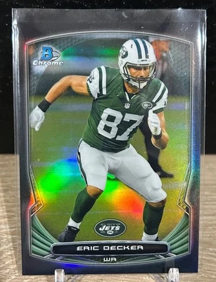 Bowman Chrome 2014 - Eric Decker #74 refractor negro/299 New York Jets Foto 1 de 3