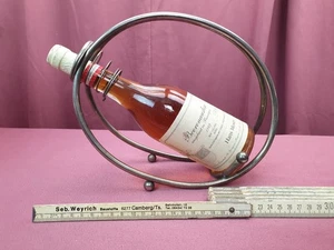 ☆ kleiner Flaschenständer, VINTAGE, versilbert, WINE BOTTLE STAND, BARWARE ☆ - Bild 1 von 6
