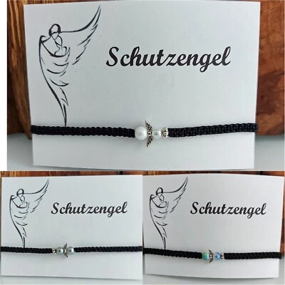 DIY Makramee Armband Schutzengel Engel Glücksbringer Geschenk Adventskalender - Bild 1 von 4