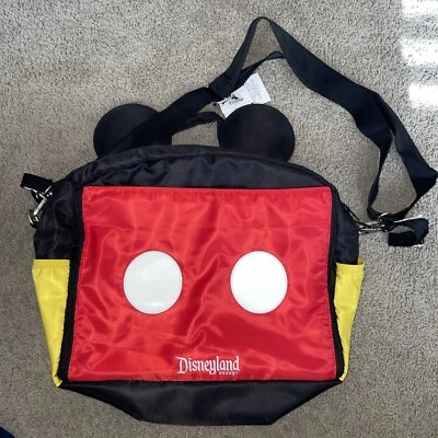 Disney Park Mickey Mouse Baby Diaper Bag w Strap Disneyland World Official NWT - Image 1 of 4