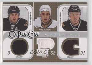 2008 O-Pee-Chee Triple Materials Mike Modano Ribeiro Brad Richards #3M-MRR HOF