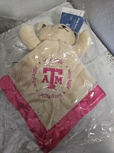 Baby Fanatiker rosa Texas A&M Lovey Baby Aggie Bär Sicherheitsdecke Plüschtier - Bild 1 von 6