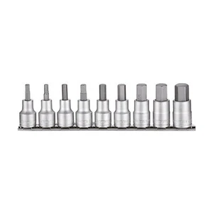 Teng Tools M1209AF 9 Piece 1/2" Drive AF Hex Bit Socket Clip Rail - Picture 1 of 2