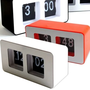 Auto Flip Clock Bedroom Office Desktop Flip Page Alarm Clock Digital Clock Table - Picture 1 of 12