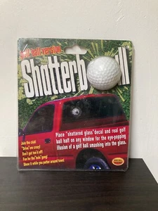 Vtg Shatterball Golf Ball Version Break Auto Window Sticker, Car Decals Sticker - Picture 1 of 6