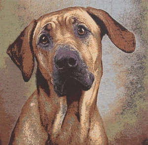 Soft Eyes Puppy Wall Tapestry Panel Dog Art 80% Cotton Ready to Hang Décor - Picture 1 of 4