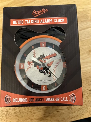 2018 Baltimore Orioles Retro Talking Joe Angel Alarm Clock Brand New Cover