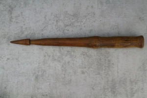 Old Antique Primitive Wooden Distaff Spinning Yarn Rustic Farmhouse 14" - Picture 1 of 7
