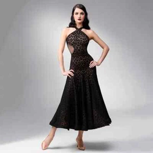 Ballroom Latin Dance Dress Women Party Modern Costumes Waltz Performance Clothes - Picture 1 of 20