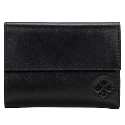 Cartera Patricia Nash Cuero WOODSTOCK Marco Triple Plegable-Negro Foto 1 de 4