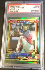 1994 PEDRO MARTINEZ TOPPS FINEST REFRACTOR #362 PSA 9 EXPOS POP 4