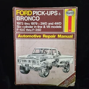 Haynes Ford Picks Ups & Bronco 1973 - 1979 Automotive Repair Manual - Picture 1 of 7