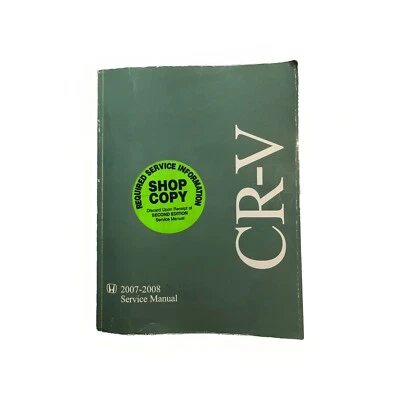 Honda CR-V 2007-2008 OEM Shop Service Repair Manual Wiring Diagrams Engine Guide - Image 1 of 4