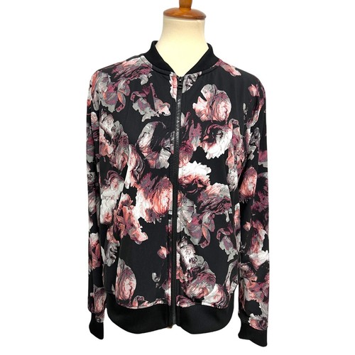 UNDERCOVER Giacca bomber donna Victoria Secret Sport floreale con cerniera sul davanti taglia M