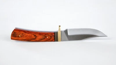 Sawmill Upswept 8.25" Bowie, Pakkawood Handle, Leather Sheath - Rugged, Sharp! - Image 1 of 4