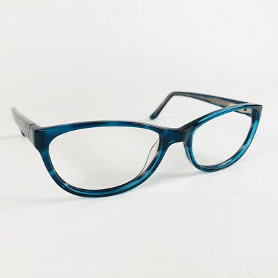 FCUK eyeglasses MOTTLED BLUE OVAL CATS EYE glasses frame MOD: 99 - Image 1 of 4