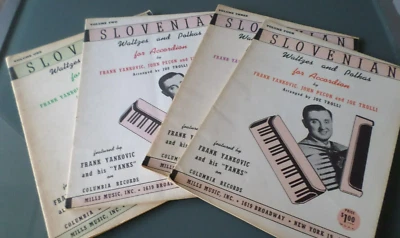 LOT:  Slovenian Waltzes & Polkas for Accordion - Yankovic  - volumes 1,2,3,4 - Image 1 of 4