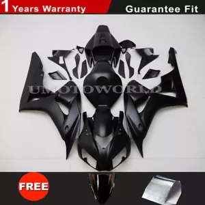 JUEGO DE KIT DE CARENADO DE INYECCIÓN NEGRO MATE PARA HONDA CBR1000RR CBR 1000 RR 2006 2007 - Imagen 1 de 10
