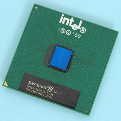 Intel Pentium 3 800EB CPU 800Mhz Coppermine Socket 370 133Mhz FSB S370 SL464 P3 - Image 1 of 3