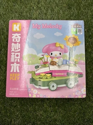 Official Sanrio Character Floats Train Building Block Sets DIY Toy NEW My Melody - Image 1 of 2