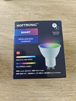 Hoftronic Smart LED Tischlampe, RGB, WiFi Bluetooth, Google Alexa - Bild 1 von 2