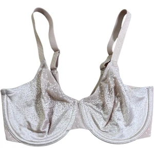 Wacoal Beige Polka Dot Full Figure Underwire Bra 32DDD 855303 - Picture 1 of 5